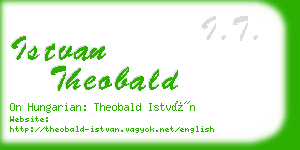 istvan theobald business card